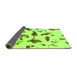 Sideview of Abstract Green Modern Rug, abs1089grn