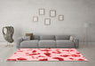 Modern Red Washable Rugs