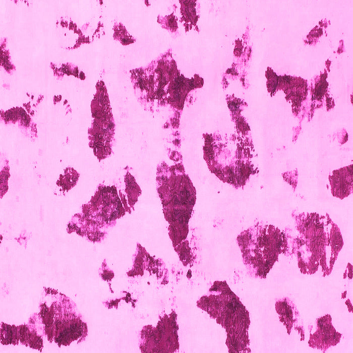 Square Machine Washable Abstract Pink Modern Rug, wshabs1089pnk