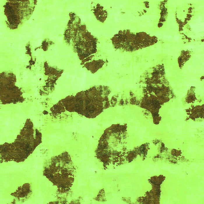 Abstract Green Modern Rug, abs1089grn