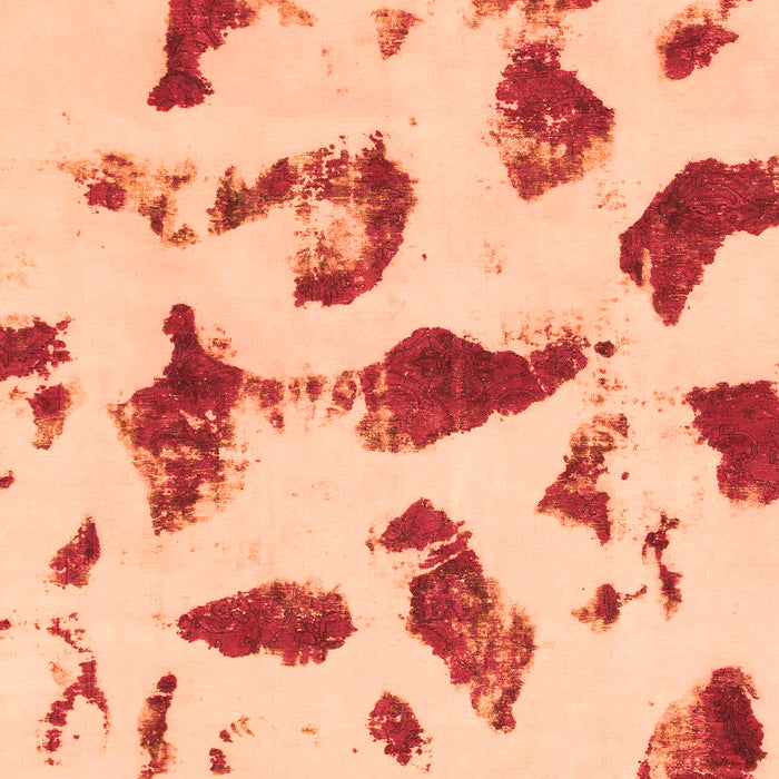 Machine Washable Abstract Orange Modern Area Rugs, wshabs1089org