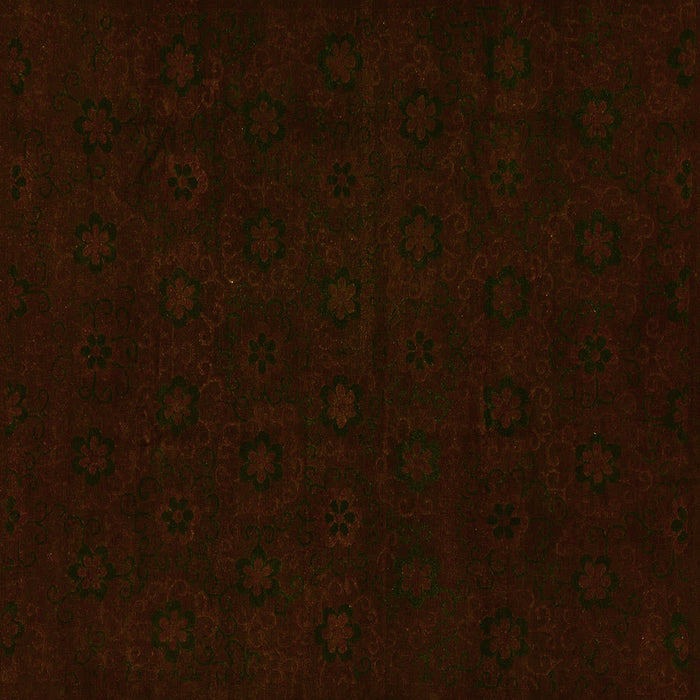 Square Machine Washable Abstract Yellow Modern Rug, wshabs108yw