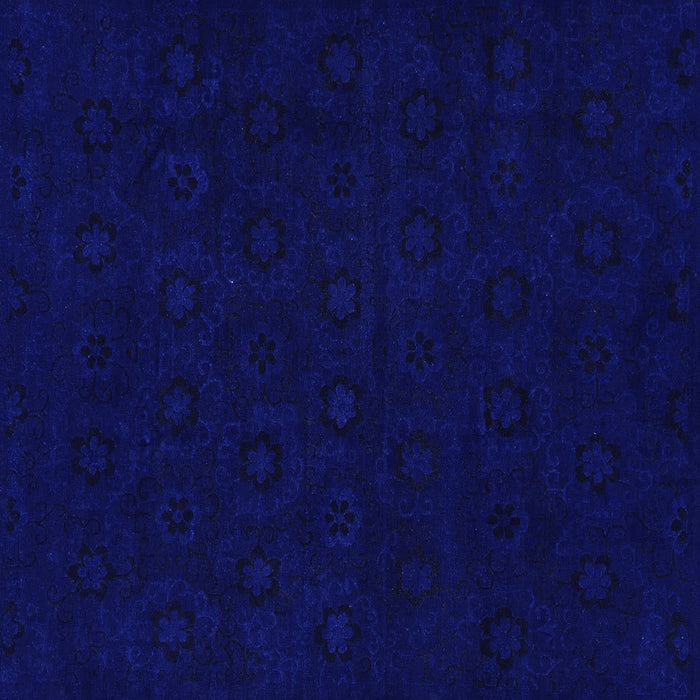 Square Machine Washable Abstract Blue Modern Rug, wshabs108blu