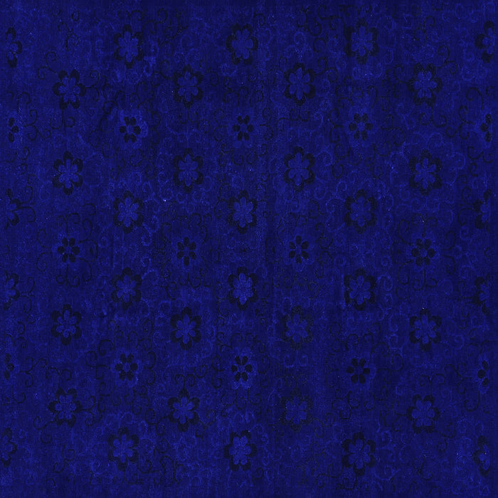 Square Machine Washable Abstract Purple Modern Area Rugs, wshabs108pur