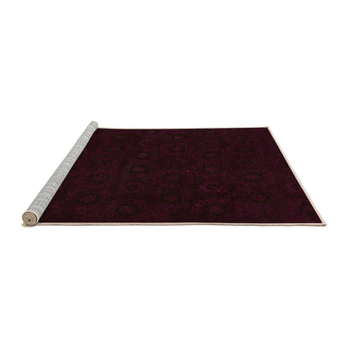 Sideview of Machine Washable Abstract Orange Modern Area Rugs, wshabs108org