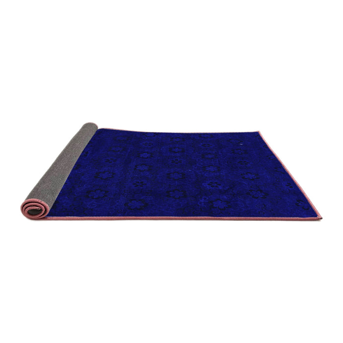 Sideview of Abstract Purple Modern Rug, abs108pur