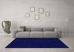 Machine Washable Abstract Blue Modern Rug in a Living Room, wshabs108blu