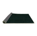 Sideview of Abstract Green Modern Rug, abs108grn