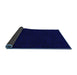 Sideview of Abstract Blue Modern Rug, abs108blu