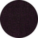 Round Abstract Brown Modern Rug, abs108brn