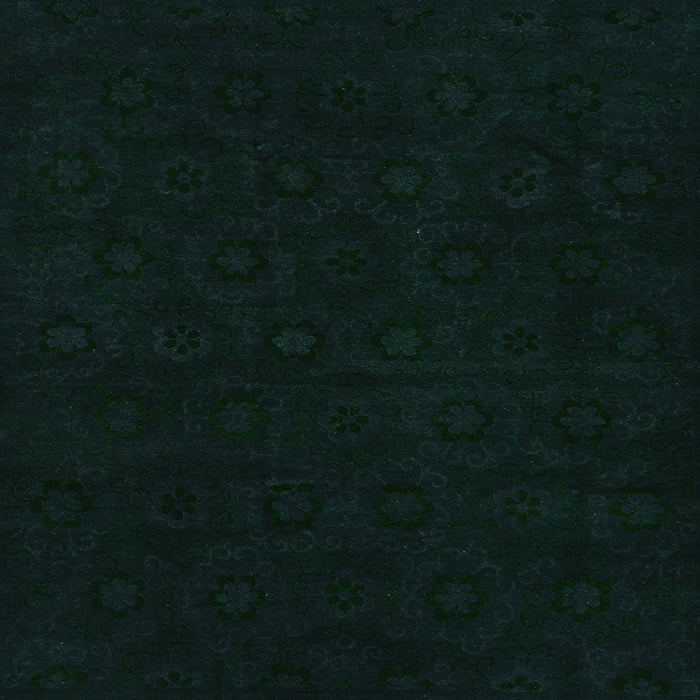 Square Abstract Green Modern Rug, abs108grn