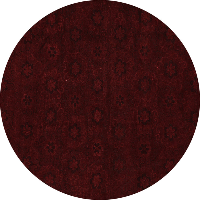 Machine Washable Abstract Red Modern Rug, wshabs108red