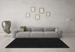 Machine Washable Abstract Gray Modern Rug in a Living Room,, wshabs108gry