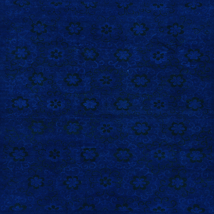 Square Machine Washable Abstract Light Blue Modern Rug, wshabs108lblu