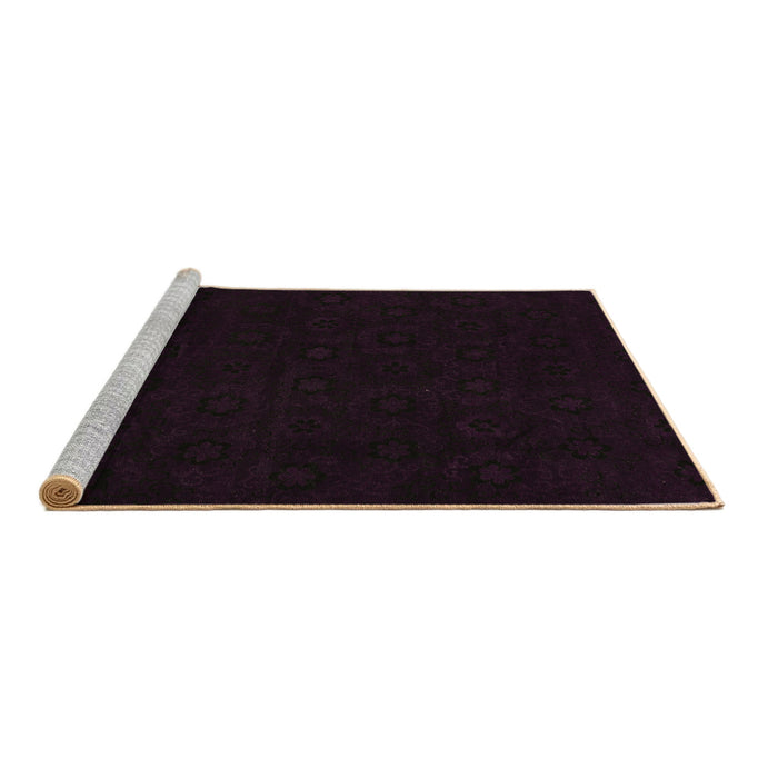 Sideview of Machine Washable Abstract Brown Modern Rug, wshabs108brn