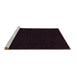 Sideview of Machine Washable Abstract Brown Modern Rug, wshabs108brn