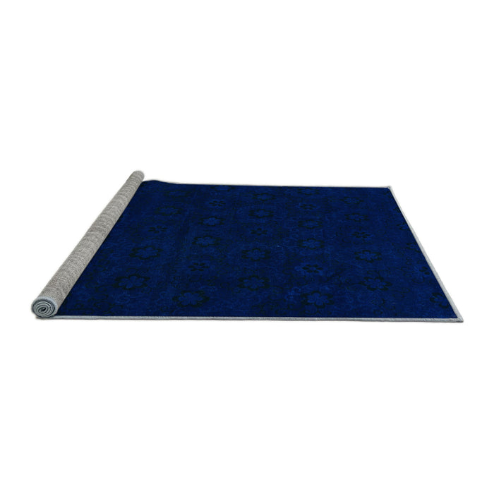 Sideview of Machine Washable Abstract Light Blue Modern Rug, wshabs108lblu