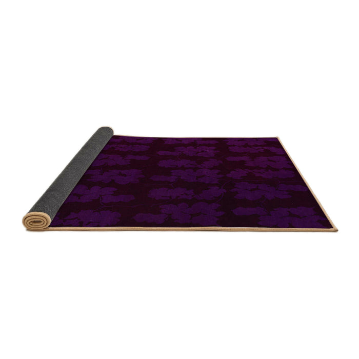 Abstract Chocolate Brown Modern Rug in a Kitchen, abs109