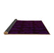 Abstract Chocolate Brown Modern Rug in a Kitchen, abs109