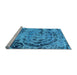 Sideview of Machine Washable Abstract Light Blue Modern Rug, wshabs1090lblu