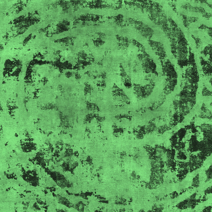 Machine Washable Abstract Emerald Green Modern Area Rugs, wshabs1090emgrn