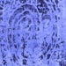 Square Machine Washable Abstract Blue Modern Rug, wshabs1090blu
