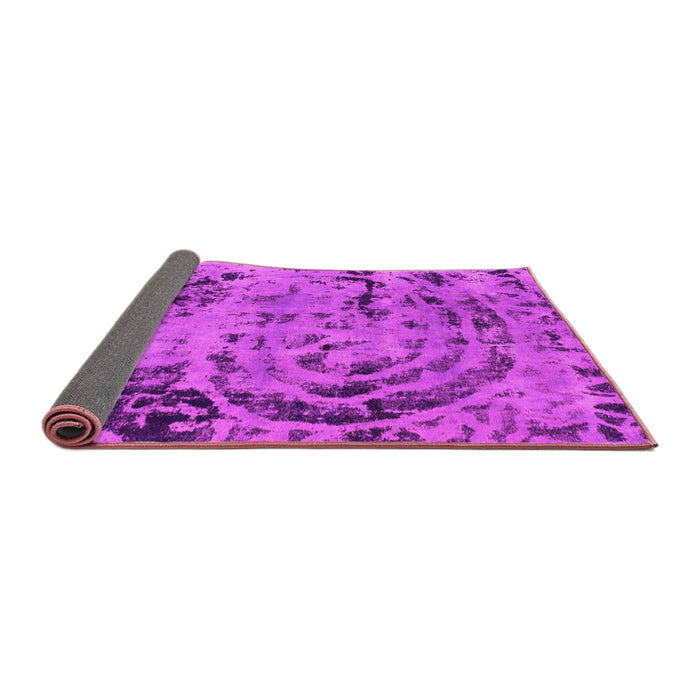 Sideview of Abstract Pink Modern Rug, abs1090pnk