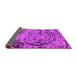 Sideview of Abstract Pink Modern Rug, abs1090pnk