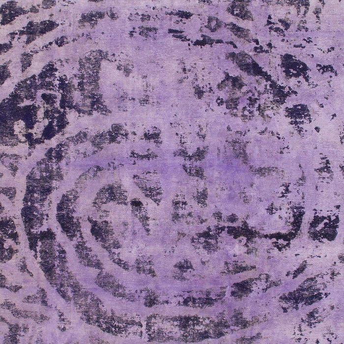 Machine Washable Abstract Purple Rug, wshabs1090