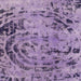 Square Machine Washable Abstract Purple Rug, wshabs1090