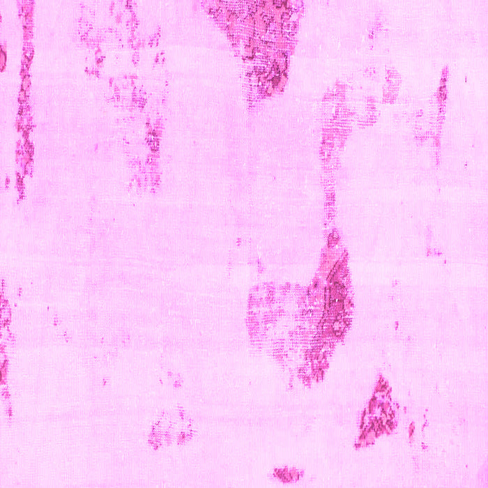 Square Solid Pink Modern Rug, abs1091pnk