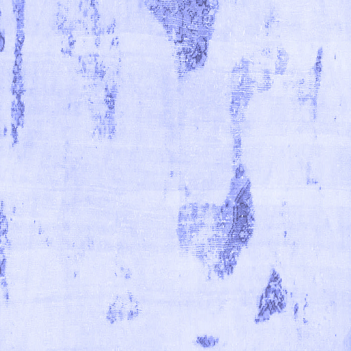 Square Solid Blue Modern Rug, abs1091blu