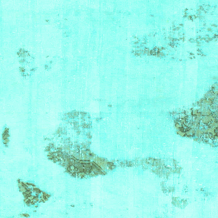 Machine Washable Solid Turquoise Modern Area Rugs, wshabs1091turq