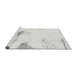 Sideview of Machine Washable Solid Gray Modern Rug, wshabs1091gry