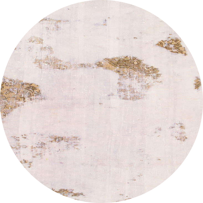Square Abstract Pink Solid Rug, abs1091