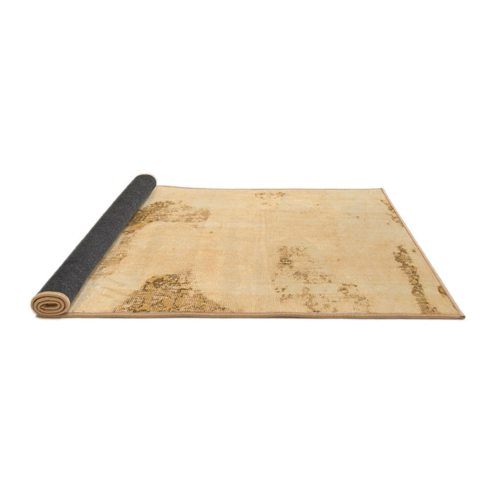 Sideview of Solid Brown Modern Rug, abs1091brn