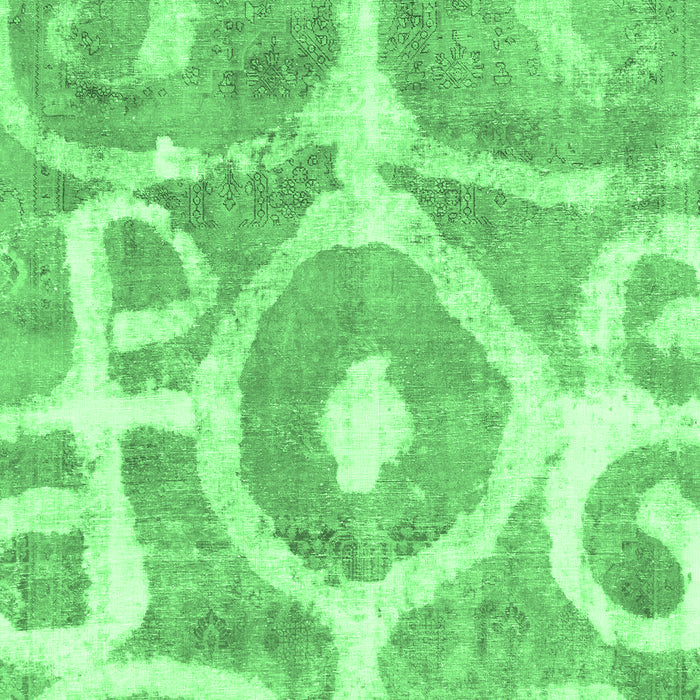 Machine Washable Abstract Emerald Green Modern Area Rugs, wshabs1092emgrn