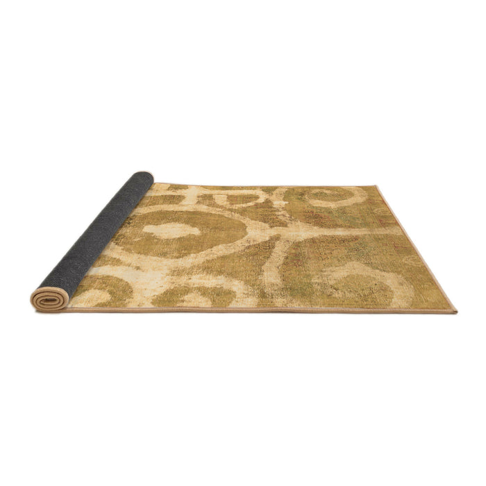 Sideview of Abstract Brown Modern Rug, abs1092brn
