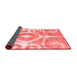 Abstract Red Modern Area Rugs