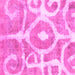 Square Abstract Pink Modern Rug, abs1092pnk