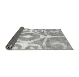 Sideview of Abstract Gray Modern Rug, abs1092gry