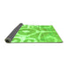 Sideview of Abstract Green Modern Rug, abs1092grn