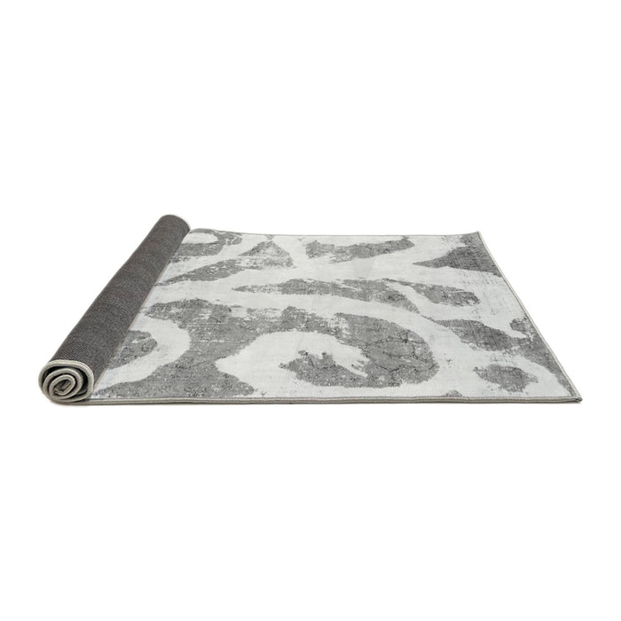 Sideview of Abstract Gray Modern Rug, abs1093gry