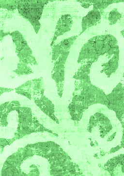 Abstract Emerald Green Modern Rug, abs1093emgrn