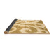 Sideview of Abstract Brown Modern Rug, abs1093brn