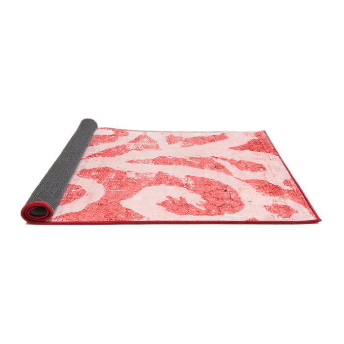 Abstract Red Modern Area Rugs