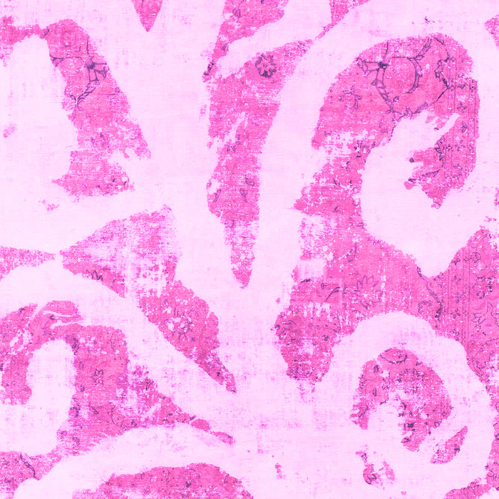 Machine Washable Abstract Pink Modern Rug, wshabs1093pnk