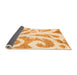 Sideview of Abstract Orange Modern Rug, abs1093org