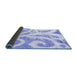 Sideview of Abstract Blue Modern Rug, abs1093blu