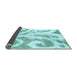 Sideview of Abstract Light Blue Modern Rug, abs1093lblu